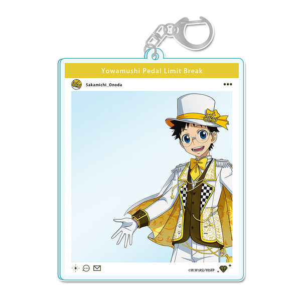 『弱虫ペダル LIMIT BREAK』描き下ろしSNS風アクリルキーホルダー 小野田坂道 怪盗Ver.