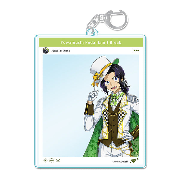 『弱虫ペダル LIMIT BREAK』描き下ろしSNS風アクリルキーホルダー 手嶋純太 怪盗Ver.