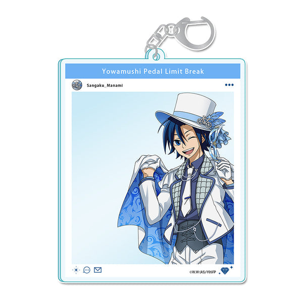 『弱虫ペダル LIMIT BREAK』描き下ろしSNS風アクリルキーホルダー 真波山岳 怪盗Ver.