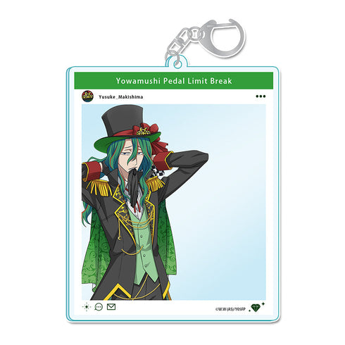 『弱虫ペダル LIMIT BREAK』描き下ろしSNS風アクリルキーホルダー 巻島裕介 怪盗Ver.