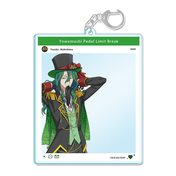 『弱虫ペダル LIMIT BREAK』描き下ろしSNS風アクリルキーホルダー 巻島裕介 怪盗Ver.