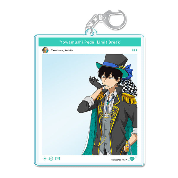 『弱虫ペダル LIMIT BREAK』描き下ろしSNS風アクリルキーホルダー 荒北靖友 怪盗Ver.