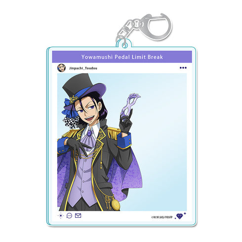 『弱虫ペダル LIMIT BREAK』描き下ろしSNS風アクリルキーホルダー 東堂尽八 怪盗Ver.