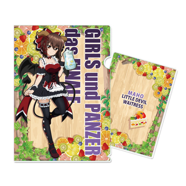 『ガールズ&パンツァー 最終章』描き下ろしクリアファイル 西住まほ 小悪魔ウエイトレス