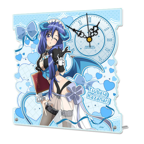 『戦姫絶唱シンフォギアXV』描き下ろし アクリル置時計【風鳴 翼】小悪魔ウェイトレス