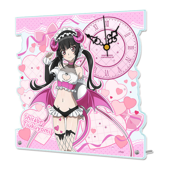 『戦姫絶唱シンフォギアXV』描き下ろし アクリル置時計【月読 調】小悪魔ウェイトレス