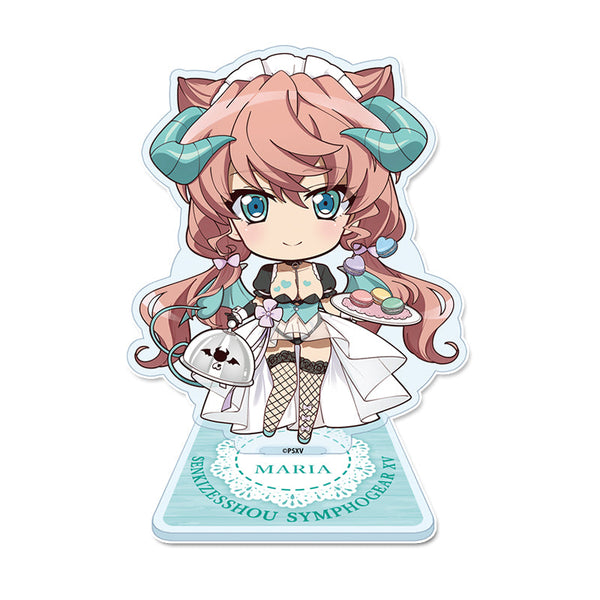 『戦姫絶唱シンフォギアXV』ぷちちょこ アクリルスタンド【マリア・カデンツァヴナ・イヴ】小悪魔ウェイトレス