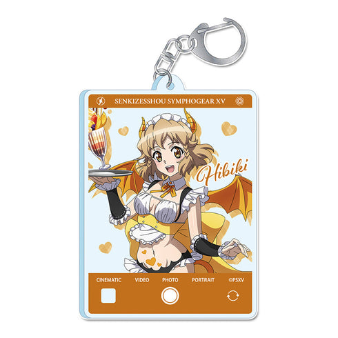 『戦姫絶唱シンフォギアXV』描き下ろし アクリルキーホルダー【立花 響】小悪魔ウェイトレス