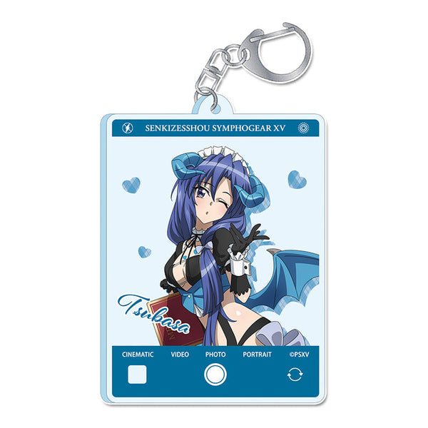『戦姫絶唱シンフォギアXV』描き下ろし アクリルキーホルダー【風鳴 翼】小悪魔ウェイトレス