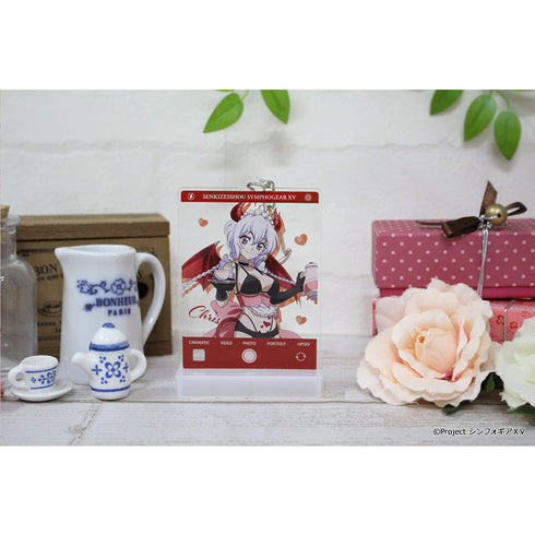 『戦姫絶唱シンフォギアXV』描き下ろし アクリルキーホルダー【雪音 クリス】小悪魔ウェイトレス