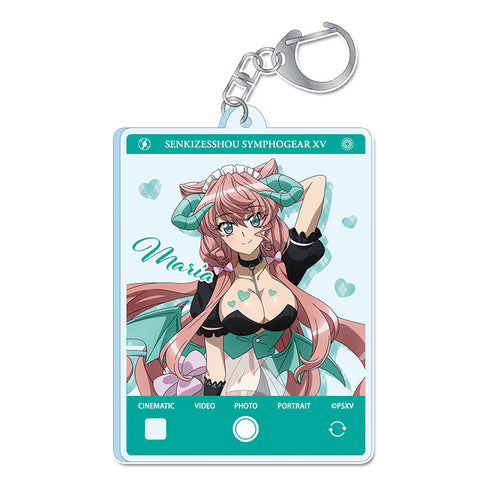 『戦姫絶唱シンフォギアXV』描き下ろし アクリルキーホルダー【マリア・カデンツァヴナ・イヴ】小悪魔ウェイトレス