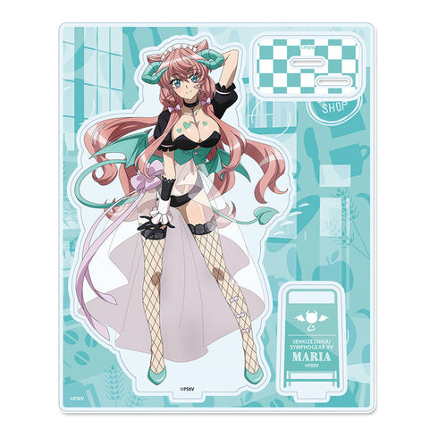 『戦姫絶唱シンフォギアXV』描き下ろし アクリルスタンド【マリア・カデンツァヴナ・イヴ】小悪魔ウェイトレス