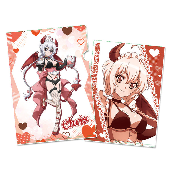 『戦姫絶唱シンフォギアXV』描き下ろし クリアファイル【雪音 クリス】小悪魔ウェイトレス
