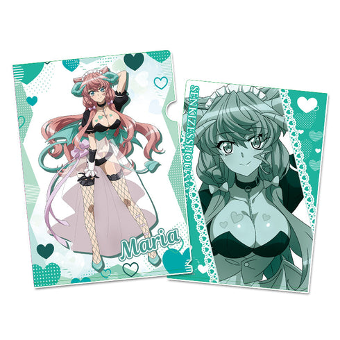 『戦姫絶唱シンフォギアXV』描き下ろし クリアファイル【マリア・カデンツァヴナ・イヴ】小悪魔ウェイトレス