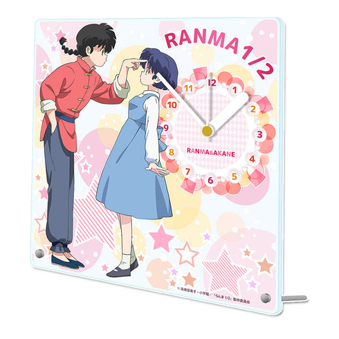 『らんま1/2』アクリル置時計【乱馬&あかね】