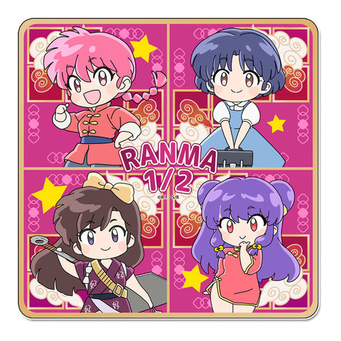 『らんま1/2』マグネットステッカー【らんま&あかね&シャンプー&右京】
