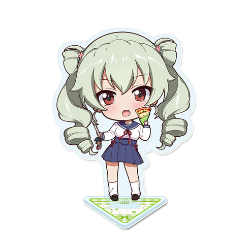 『ガールズ&パンツァー 最終章』ぷちちょこアクリルスタンド 【アンチョビ】ギャル制服ver.