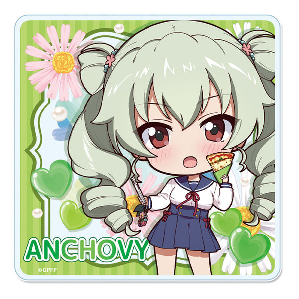 『ガールズ&パンツァー 最終章』ぷちちょこアクリルコースター 【アンチョビ】ギャル制服ver.