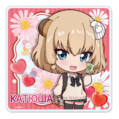 『ガールズ&パンツァー 最終章』ぷちちょこアクリルコースター 【カチューシャ】ギャル制服ver.