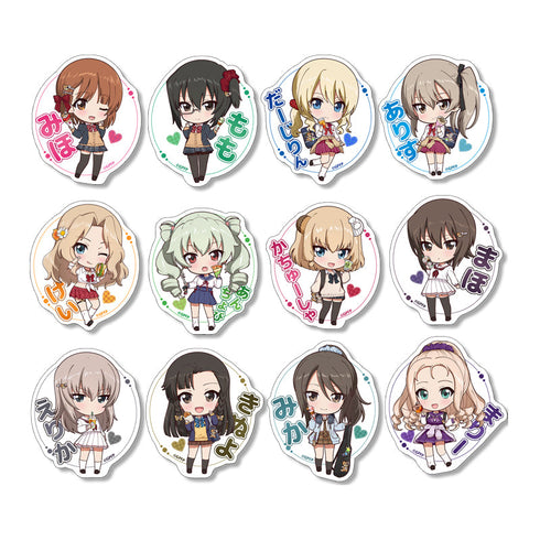 『ガールズ&パンツァー 最終章』ぷちちょこステッカーセット 【ギャル制服ver.】