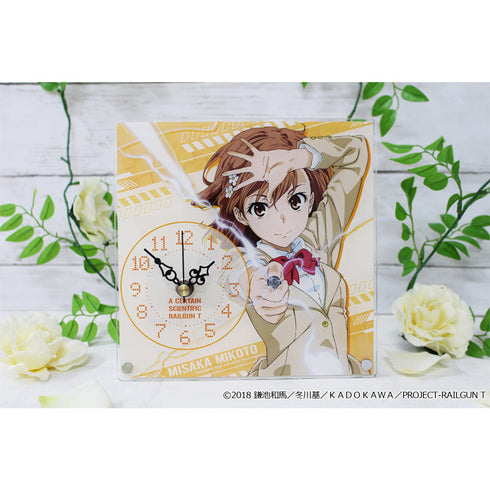 『とある科学の超電磁砲T』アクリル置時計