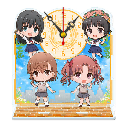 『とある科学の超電磁砲T』ぷちちょこミニアクリル置時計【A】