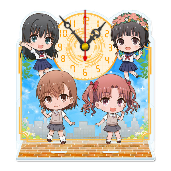 『とある科学の超電磁砲T』ぷちちょこミニアクリル置時計【A】