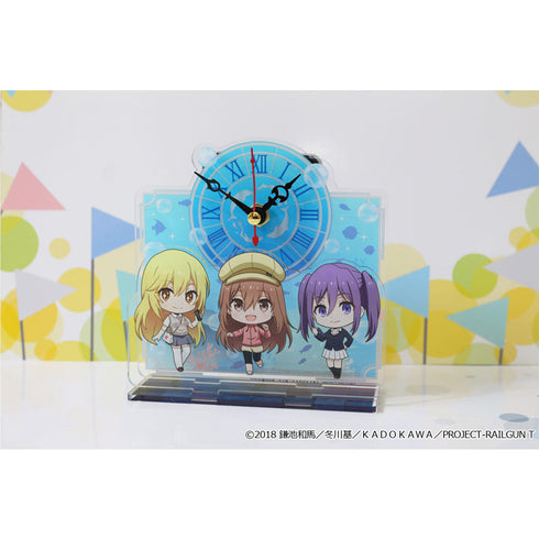 『とある科学の超電磁砲T』ぷちちょこミニアクリル置時計【B】