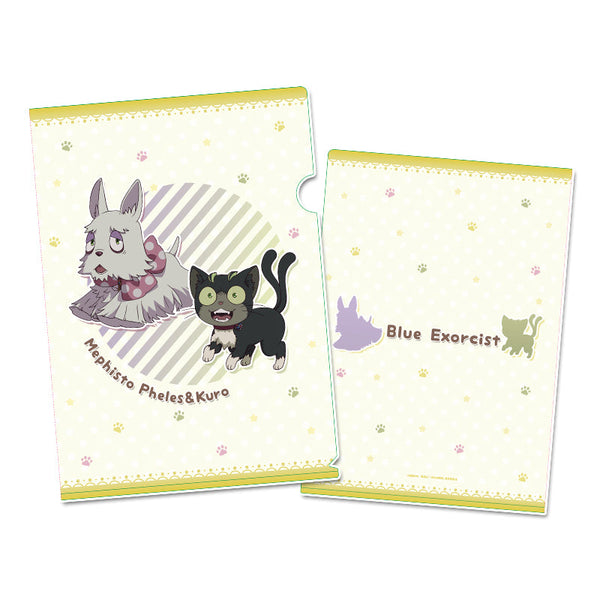 『青の祓魔師 雪ノ果篇』ぷちちょこクリアファイル【メフィスト・フェレス(犬)&クロ】