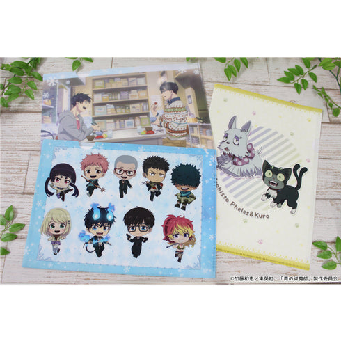 『青の祓魔師 雪ノ果篇』ぷちちょこクリアファイル【メフィスト・フェレス(犬)&クロ】