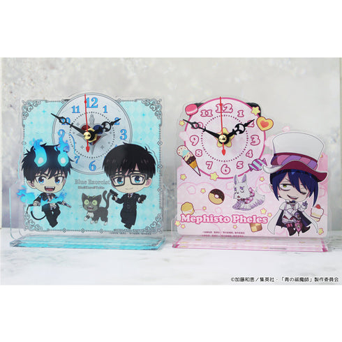 『青の祓魔師 雪ノ果篇』ぷちちょこミニアクリル置時計【奥村燐&クロ&奥村雪男】