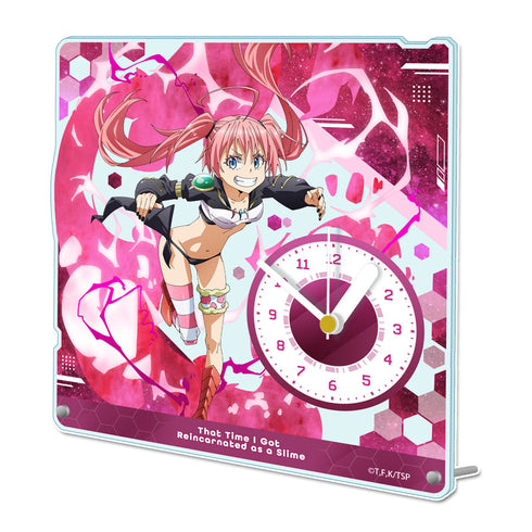 『転生したらスライムだった件』アクリル置時計 【ミリム】