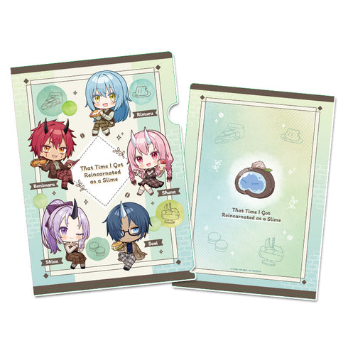 『転生したらスライムだった件』ぷちちょこクリアファイル 【C】カフェごはんver.