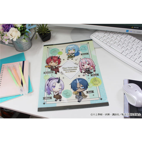 『転生したらスライムだった件』ぷちちょこクリアファイル 【C】カフェごはんver.