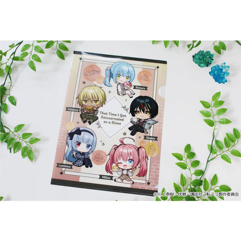 『転生したらスライムだった件』ぷちちょこクリアファイル 【D】カフェごはんver.