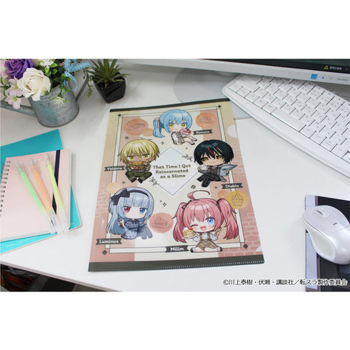『転生したらスライムだった件』ぷちちょこクリアファイル 【D】カフェごはんver.