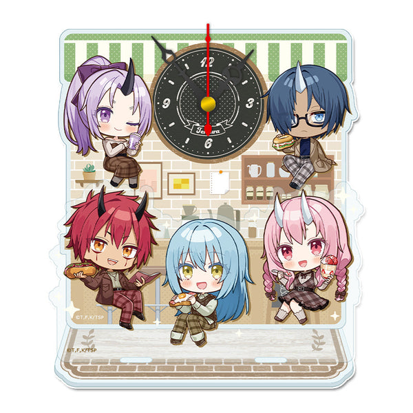 『転生したらスライムだった件』ぷちちょこミニアクリル置時計 【A】カフェごはんver.