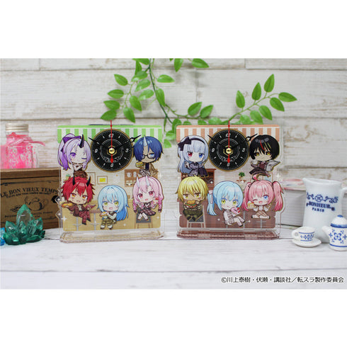 『転生したらスライムだった件』ぷちちょこミニアクリル置時計 【A】カフェごはんver.