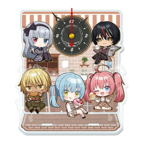 『転生したらスライムだった件』ぷちちょこミニアクリル置時計 【B】カフェごはんver.