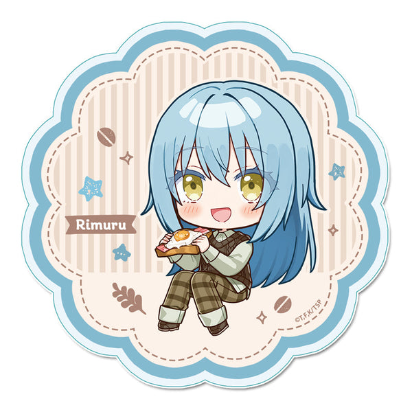 『転生したらスライムだった件』ぷちちょこアクリルコースター 【リムル(トースト)】カフェごはんver.