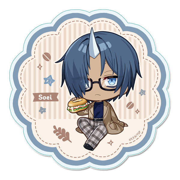 『転生したらスライムだった件』ぷちちょこアクリルコースター 【ソウエイ】カフェごはんver.