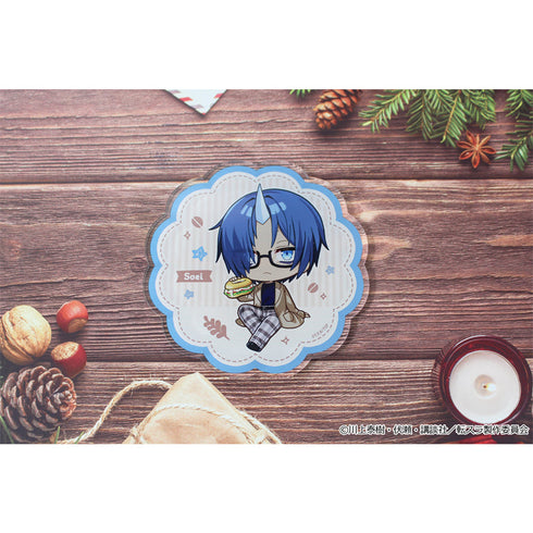 『転生したらスライムだった件』ぷちちょこアクリルコースター 【ソウエイ】カフェごはんver.