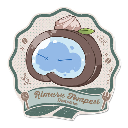 『転生したらスライムだった件』ぷちちょこマグネットステッカー 【ロールケーキリムル】カフェごはんver.