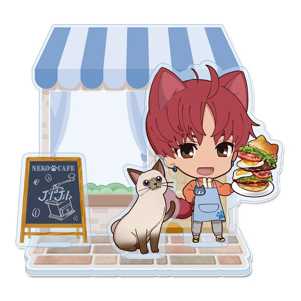『ダンダダン』ぷちちょこ ミニアクリルジオラマ 【ジジ】 猫カフェ