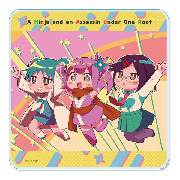 『忍者と殺し屋のふたりぐらし』アクリルコースター【さとこ&このは&マリン】