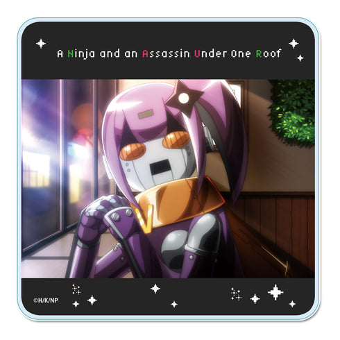 『忍者と殺し屋のふたりぐらし』アクリルコースター【ロボ子】