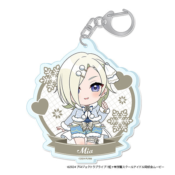 『ラブライブ!虹ヶ咲学園スクールアイドル同好会』ぷちちょこアクリルキーホルダー【ミア・テイラー】 ウィンター衣装ver.