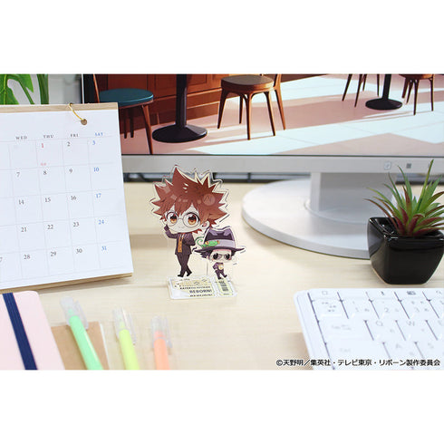 『家庭教師ヒットマンREBORN!』ぷちちょこ アクリルスタンド【沢田綱吉&リボーン】メガネ&スーツver.