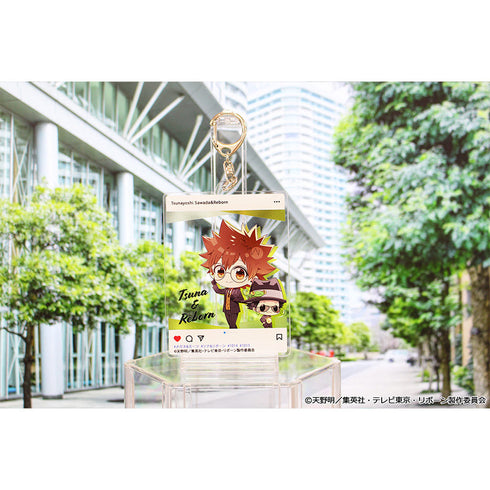 『家庭教師ヒットマンREBORN!』ぷちちょこ アクリルキーホルダー【沢田綱吉&リボーン】メガネ&スーツver.