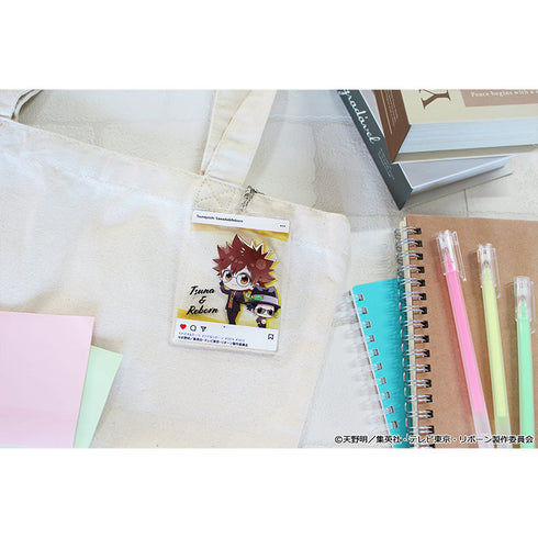 『家庭教師ヒットマンREBORN!』ぷちちょこ アクリルキーホルダー【沢田綱吉&リボーン】メガネ&スーツver.